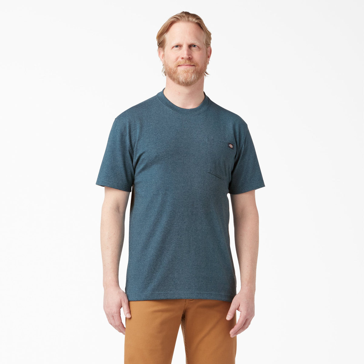 Heavyweight Heathered Short Sleeve Pocket T-Shirt - Dickies Men