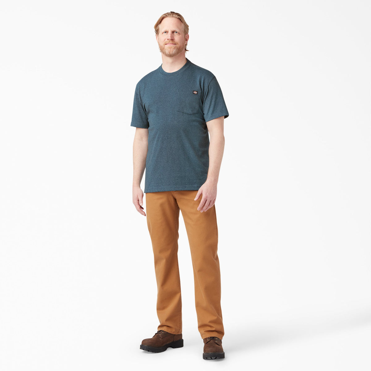 Heavyweight Heathered Short Sleeve Pocket T-Shirt - Dickies Men