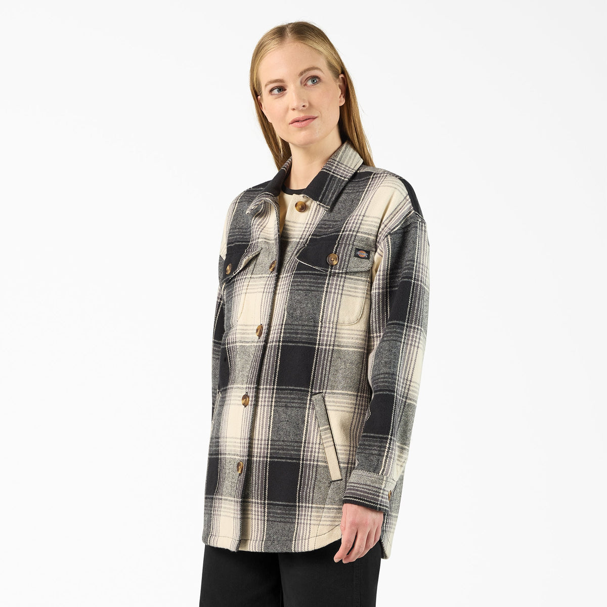 Women's Flannel Shacket - Dickies Sale