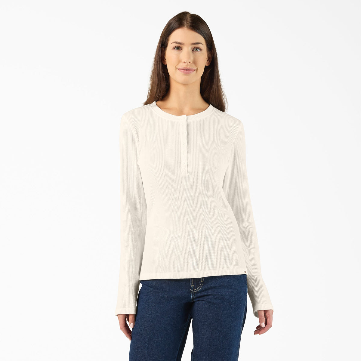 Women's Crewneck Henley Shirt - Dickies Women