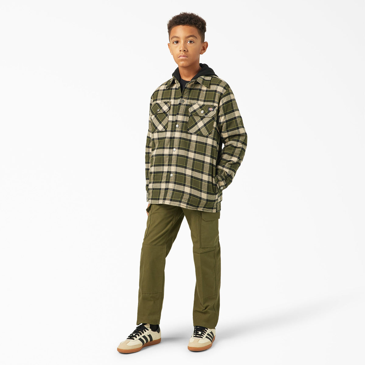 Boys' Flannel Shirt Jacket - Dickies Kids