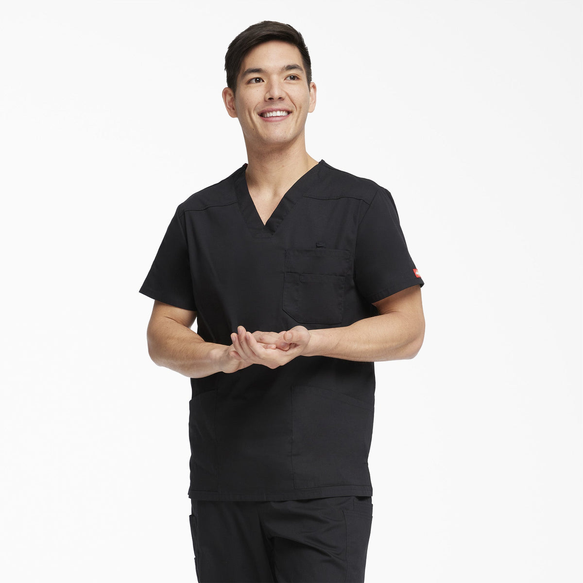 Men's EDS Signature V-Neck Scrub Top - Dickies Men|Scrubs