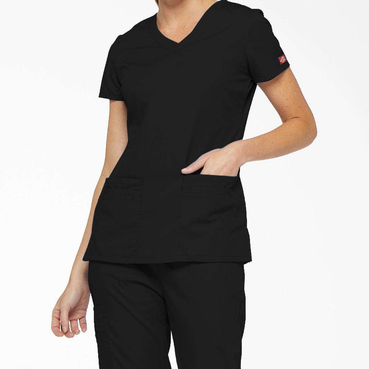 Women's EDS Signature V-Neck Scrub Top - Dickies Women|Scrubs