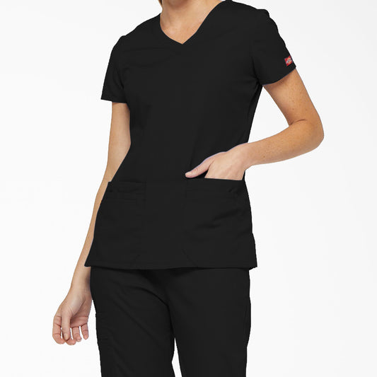 Women's EDS Signature V-Neck Scrub Top - Dickies Women|Scrubs