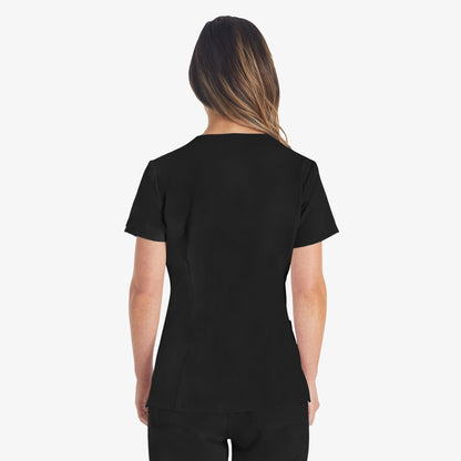 Women's EDS Essentials V-Neck Scrub Top - Dickies Women|Scrubs