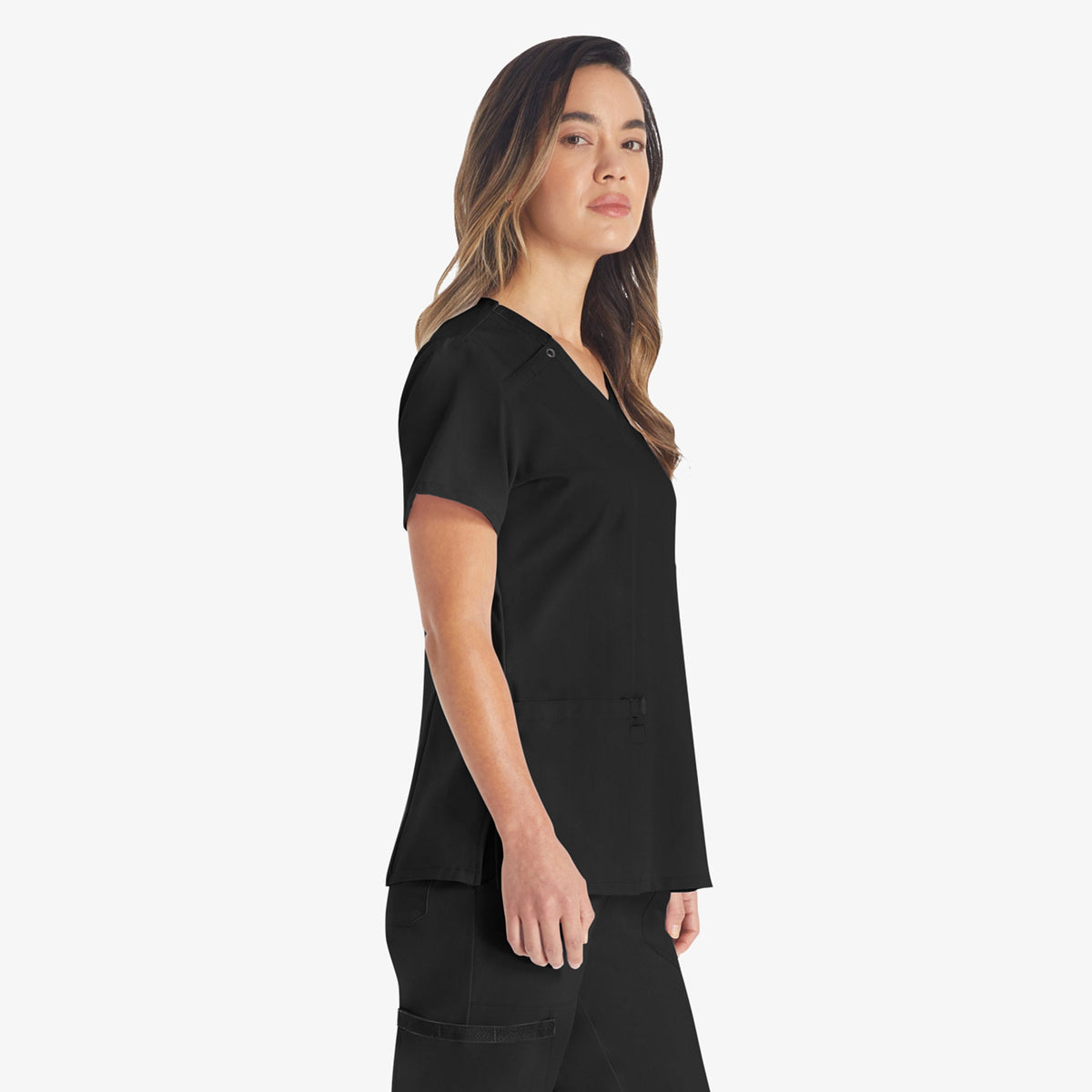 Women's EDS Essentials V-Neck Scrub Top - Dickies Women|Scrubs