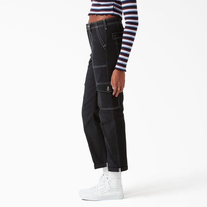 Women's Skinny Fit Cuffed Cargo Pants - Dickies Women