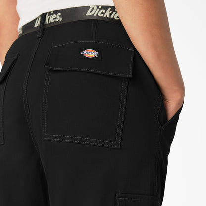 Women's Relaxed Fit Contrast Stitch Cropped Cargo Pants - Dickies Sale