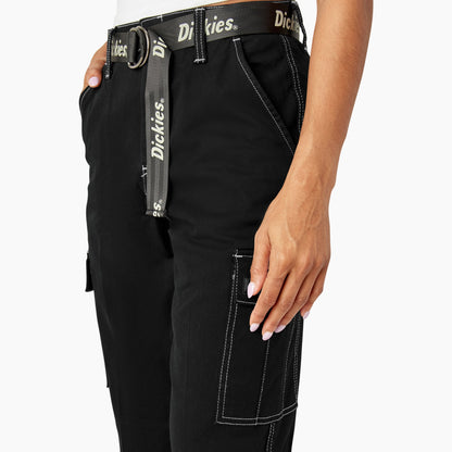 Women's Relaxed Fit Contrast Stitch Cropped Cargo Pants - Dickies Sale
