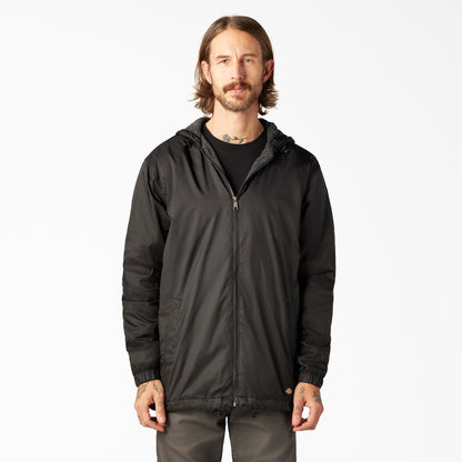 Fleece Lined Nylon Hooded Jacket - Dickies Men