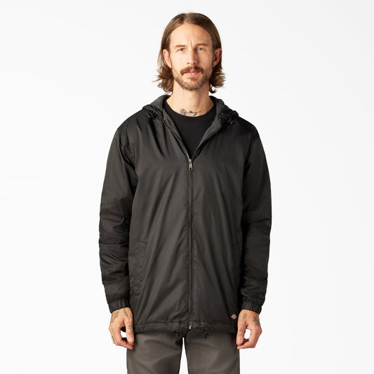 Fleece Lined Nylon Hooded Jacket - Dickies Men
