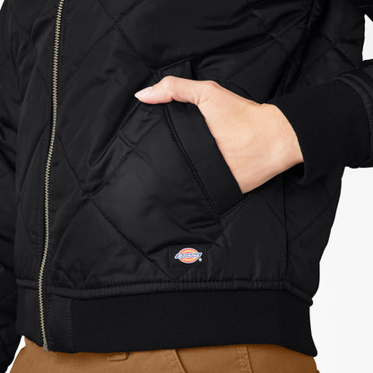 Women's Quilted Bomber Jacket - Dickies Women