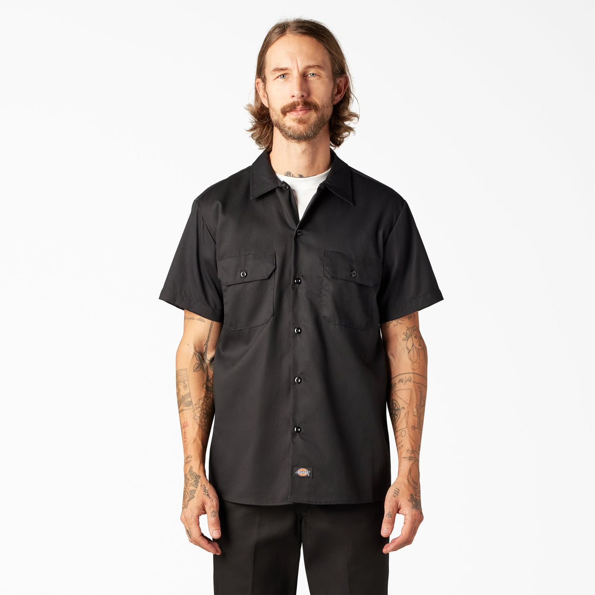 FLEX Slim Fit Short Sleeve Work Shirt - Dickies Men