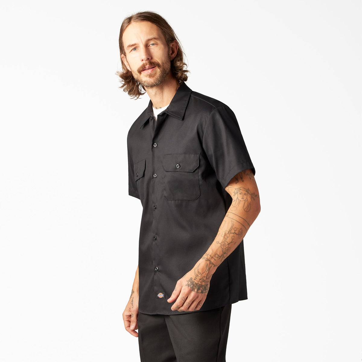 FLEX Slim Fit Short Sleeve Work Shirt - Dickies Men