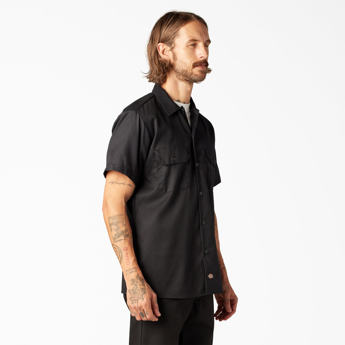 FLEX Slim Fit Short Sleeve Work Shirt - Dickies Men