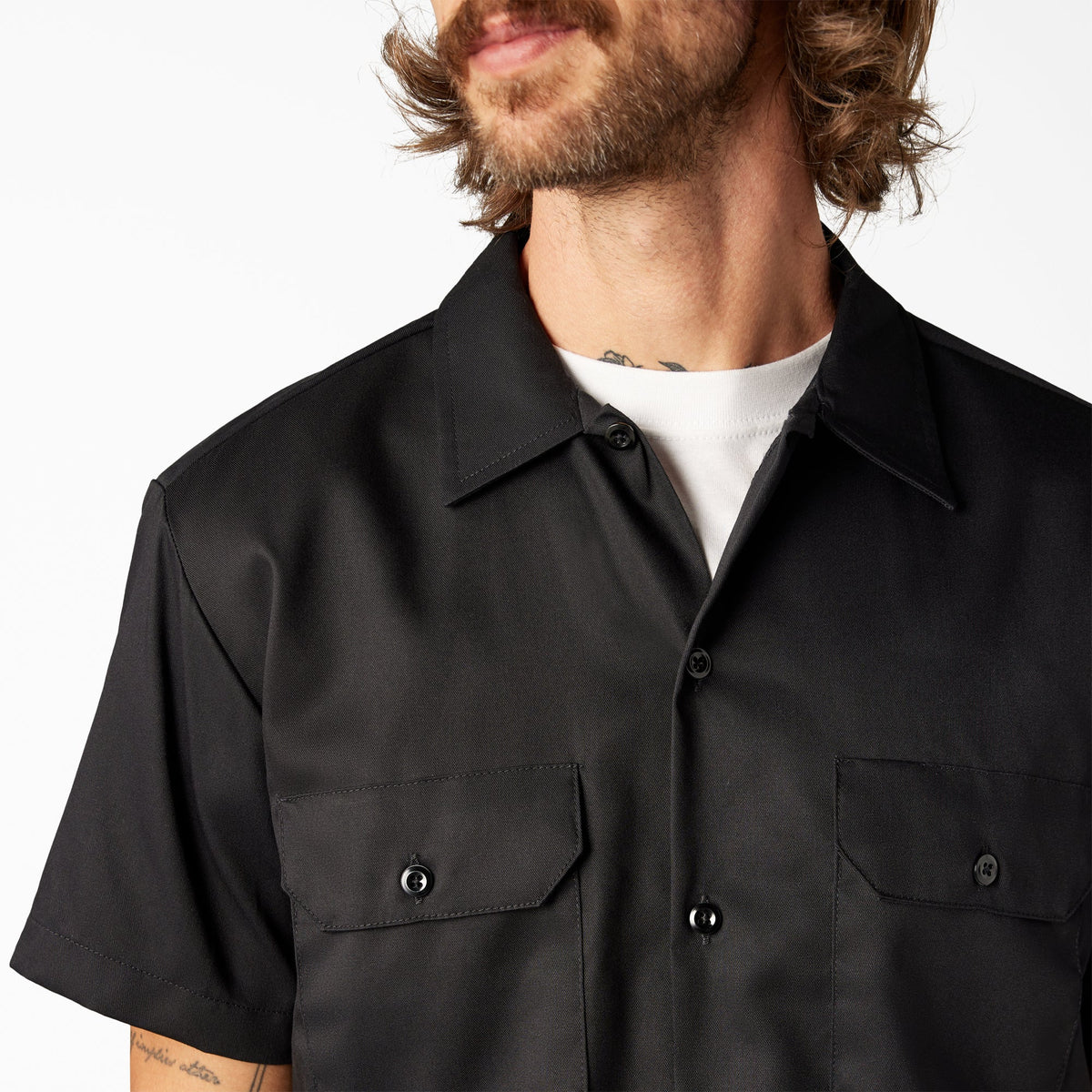 FLEX Slim Fit Short Sleeve Work Shirt - Dickies Men