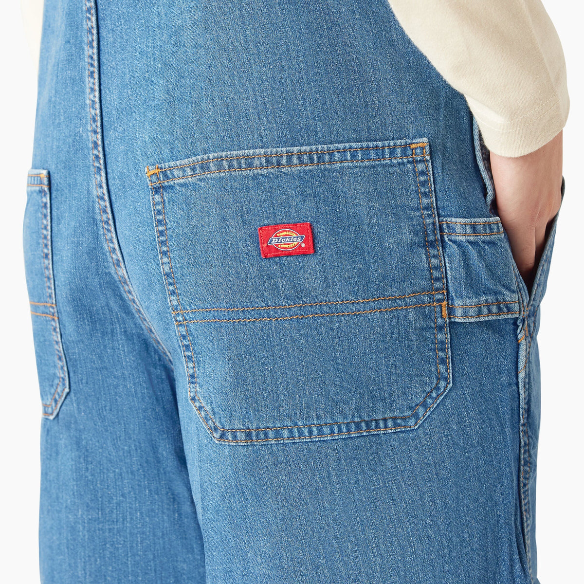 Women's Relaxed Fit Bib Shortalls, 7" - Dickies Women