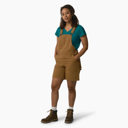 Women's Relaxed Fit Bib Shortalls, 7" - Dickies Women|Sale