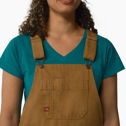 Women's Relaxed Fit Bib Shortalls, 7" - Dickies Women|Sale