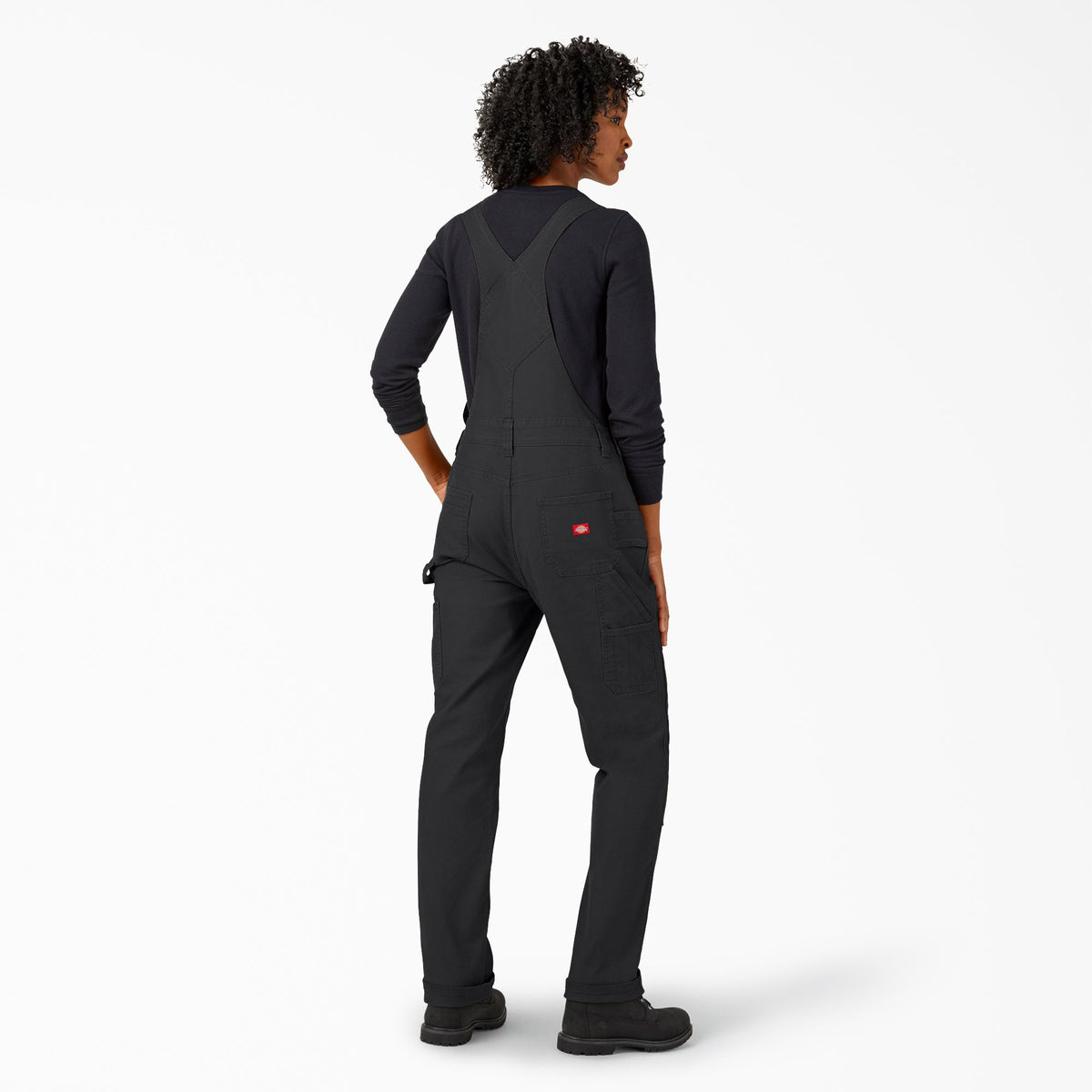 Women's Straight Fit Duck Double Front Bib Overalls - Dickies Women