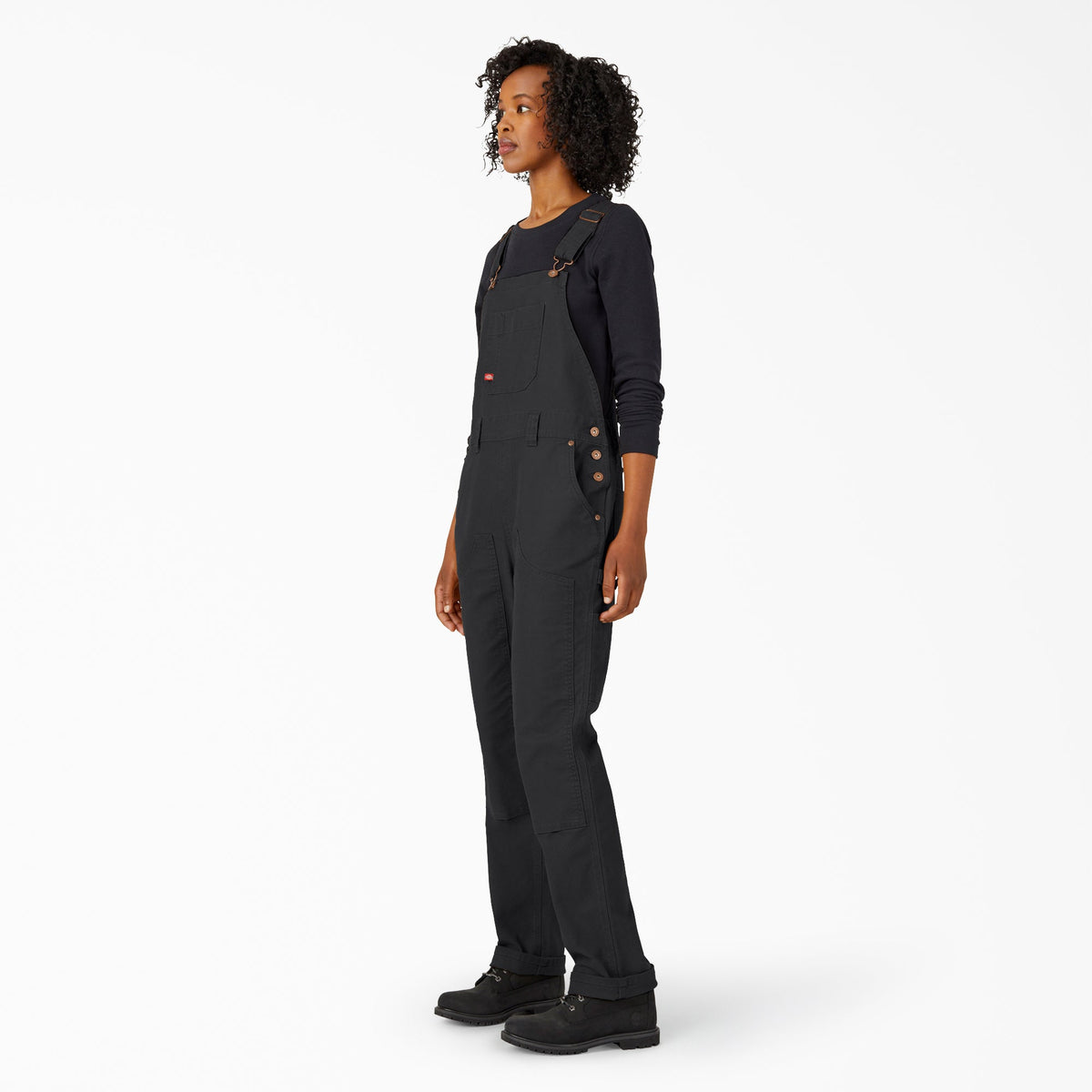 Women's Straight Fit Duck Double Front Bib Overalls - Dickies Women