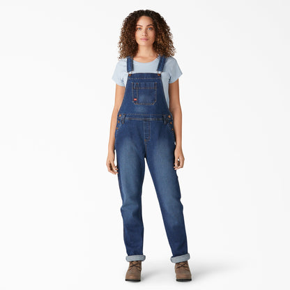 Women's Denim Boyfriend Fit Bib Overalls - Dickies Women