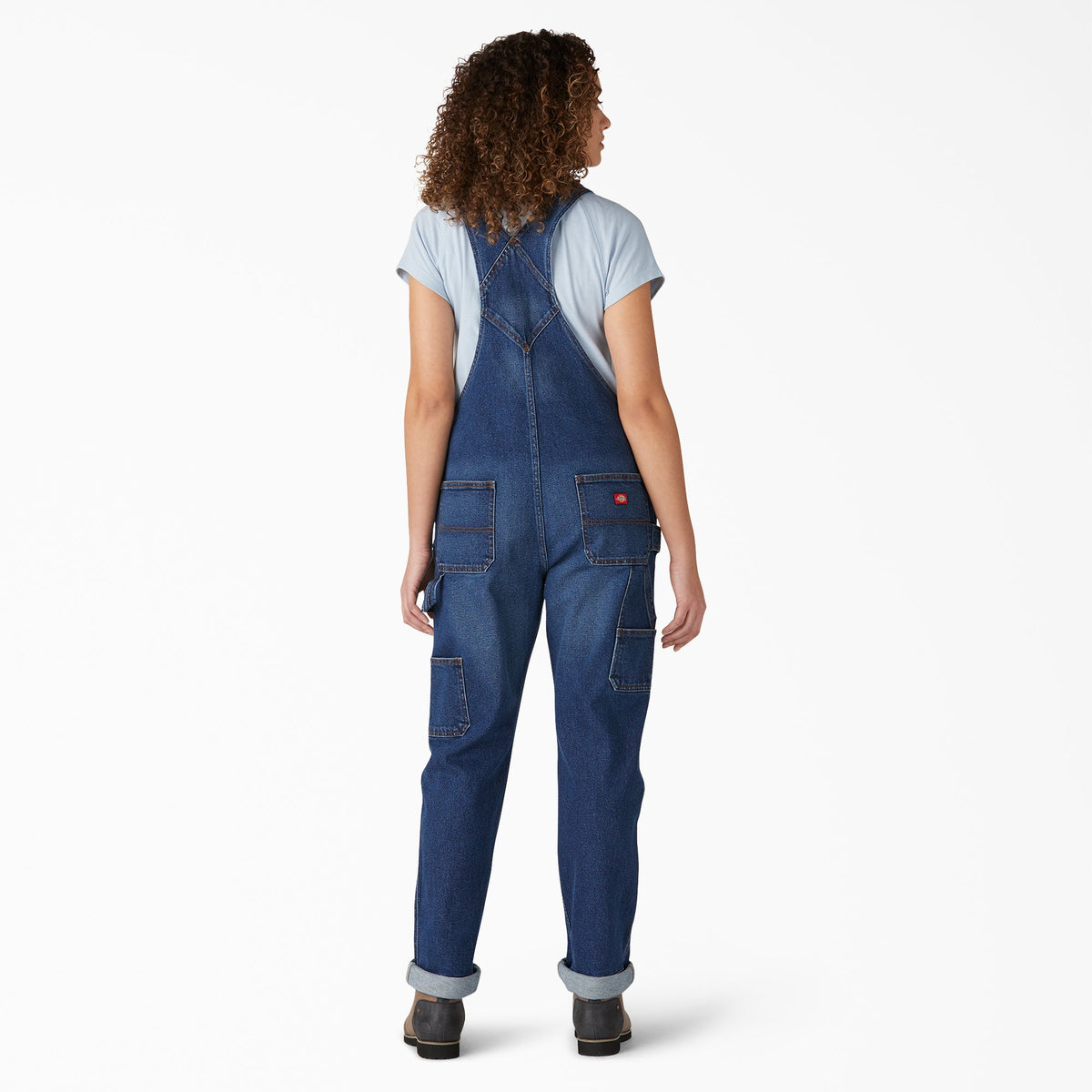 Women's Denim Boyfriend Fit Bib Overalls - Dickies Women