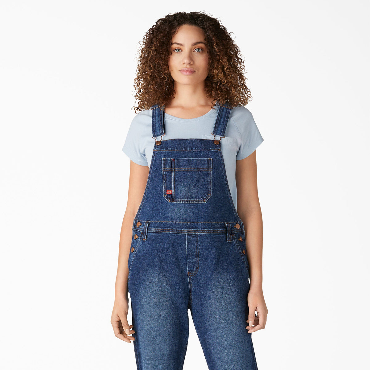 Women's Denim Boyfriend Fit Bib Overalls - Dickies Women