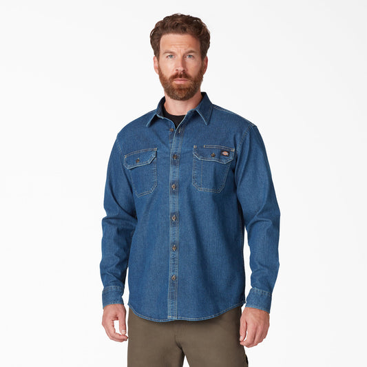 FLEX Denim Long Sleeve Shirt - Dickies Men