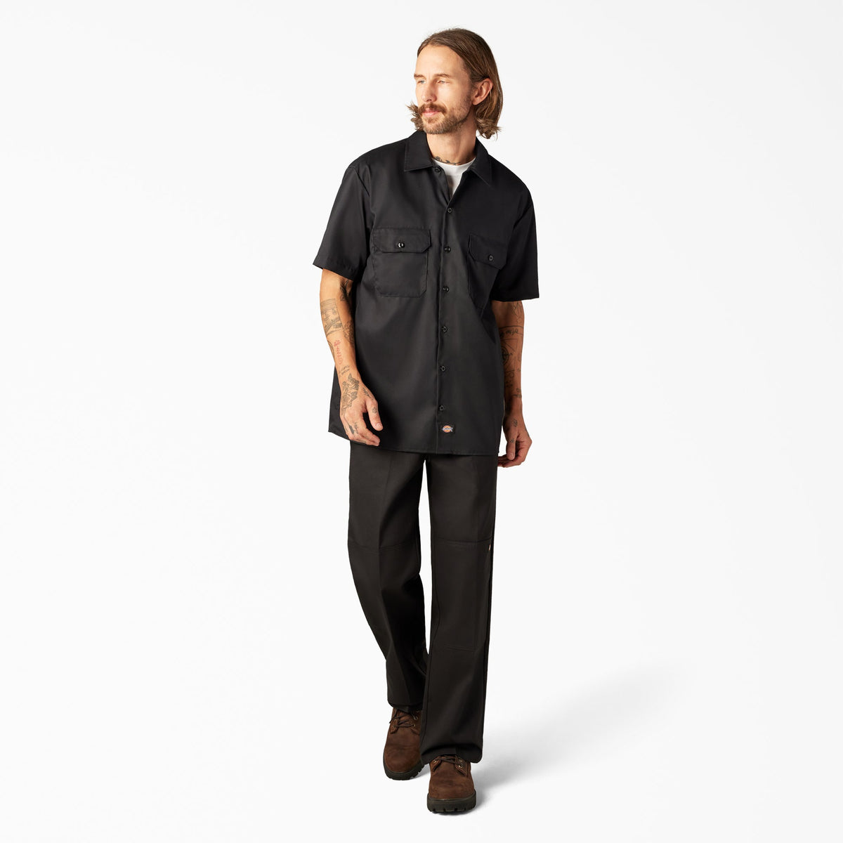 FLEX Relaxed Fit Short Sleeve Work Shirt - Dickies Men