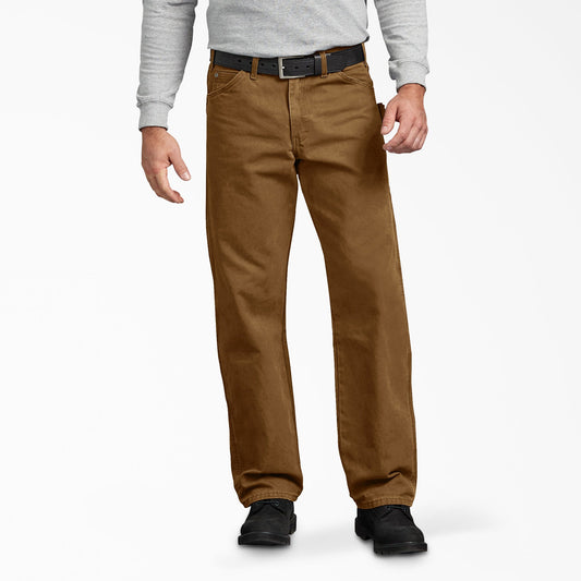 Relaxed Fit Sanded Duck Carpenter Pants - Dickies Men