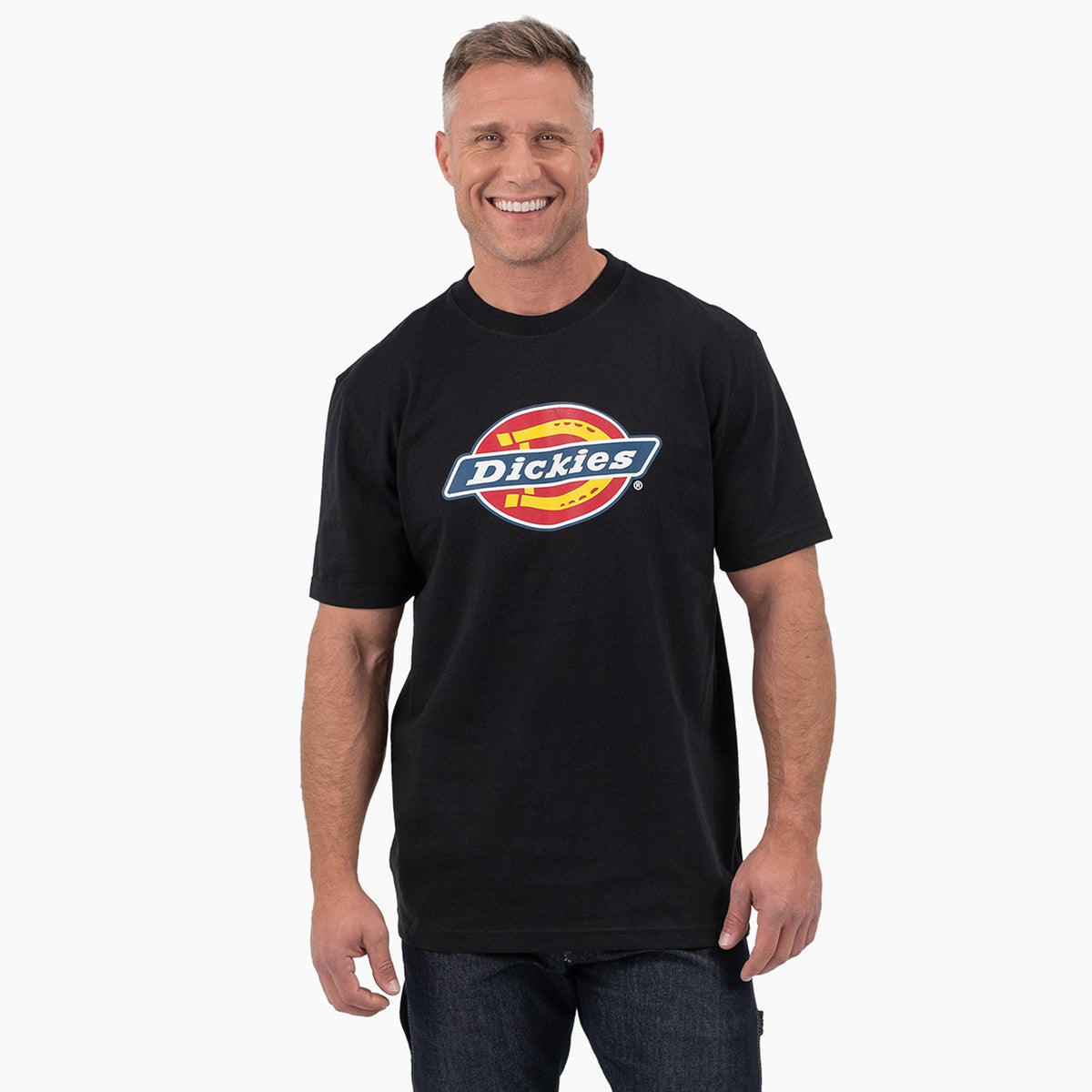 Short Sleeve Tri-Color Logo Graphic T-Shirt - Dickies Men