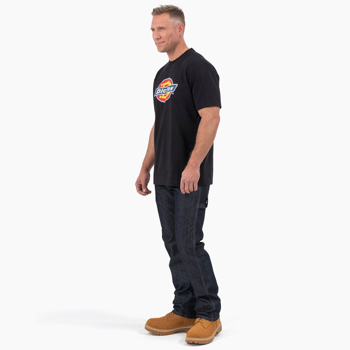 Short Sleeve Tri-Color Logo Graphic T-Shirt - Dickies Men