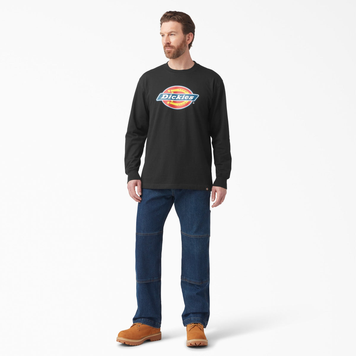 Tri-Color Logo Graphic Long Sleeve T-Shirt - Dickies Men