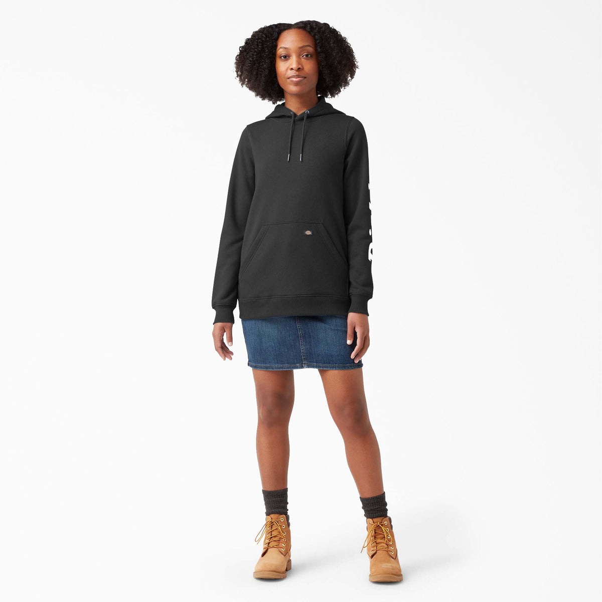 Women's Water Repellent Sleeve Logo Hoodie - Dickies Women