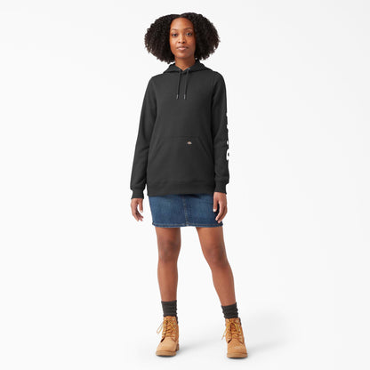 Women's Water Repellent Sleeve Logo Hoodie - Dickies Women