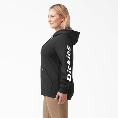 Women's Plus Water Repellent Sleeve Logo Hoodie - Dickies Women