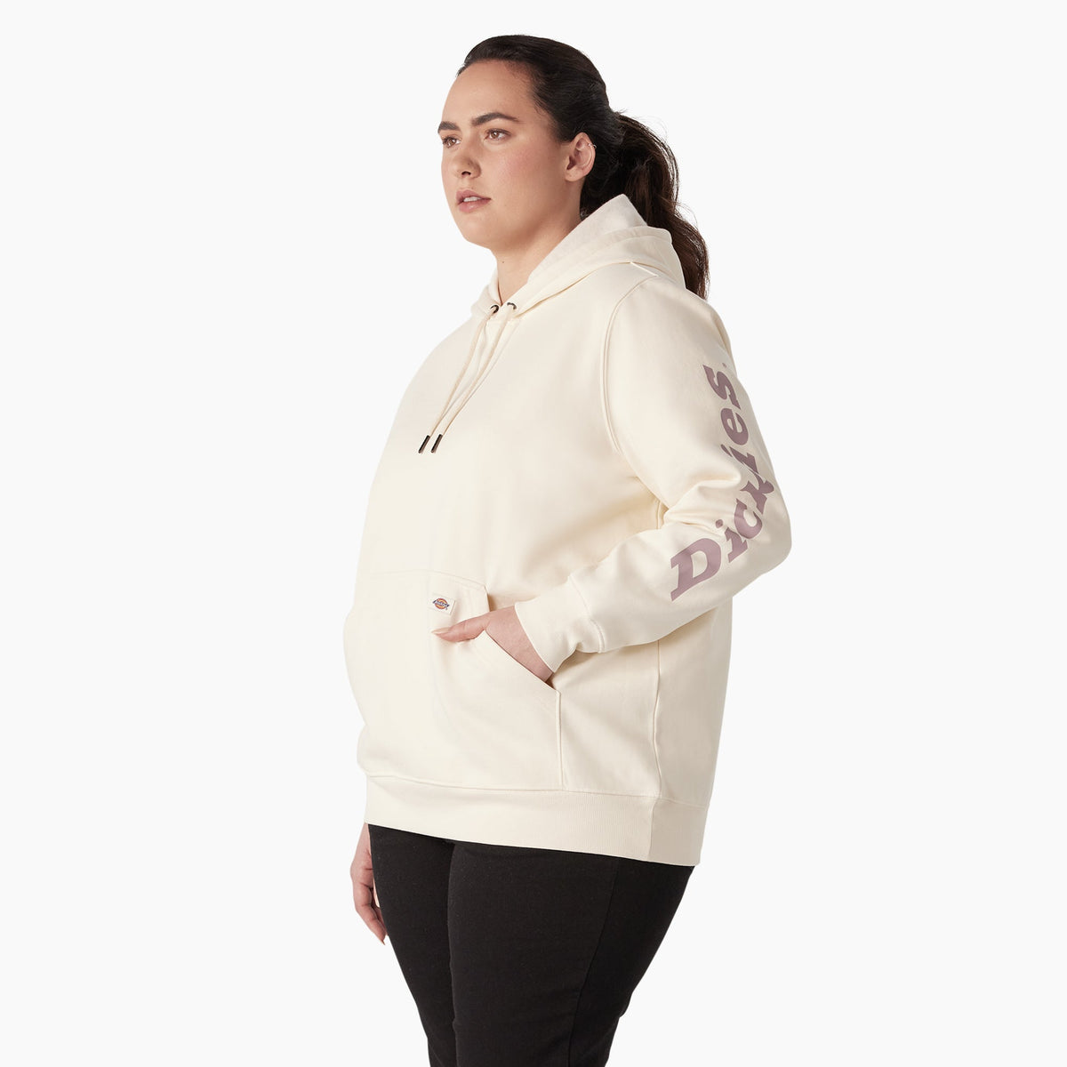 Women's Plus Water Repellent Sleeve Logo Hoodie - Dickies Women