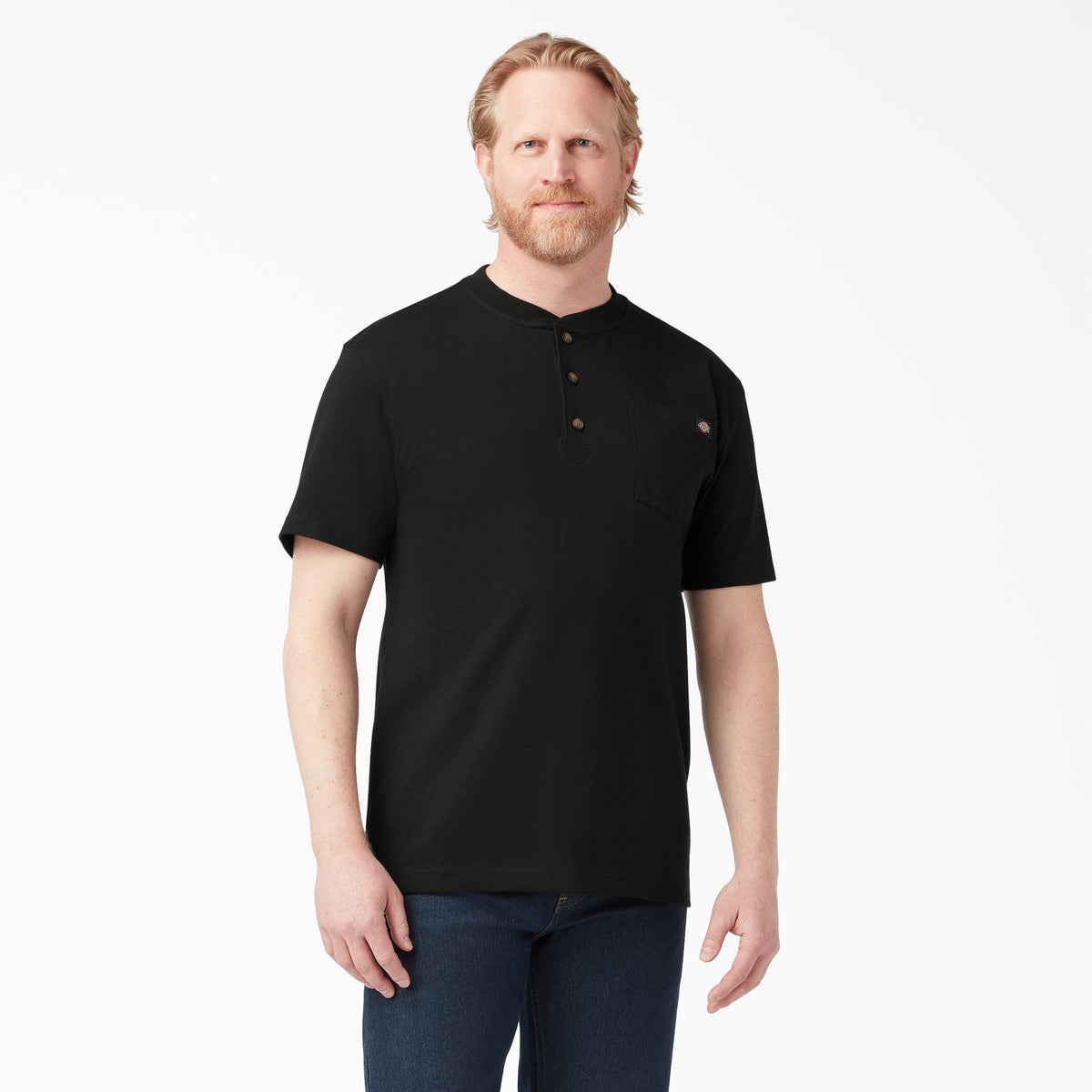 Heavyweight Short Sleeve Henley T-Shirt - Dickies Men