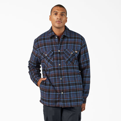 Water Repellent Fleece-Lined Flannel Shirt Jacket - Dickies Men|Sale