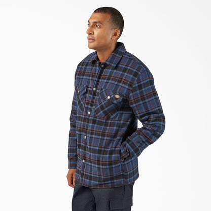 Water Repellent Fleece-Lined Flannel Shirt Jacket - Dickies Men|Sale