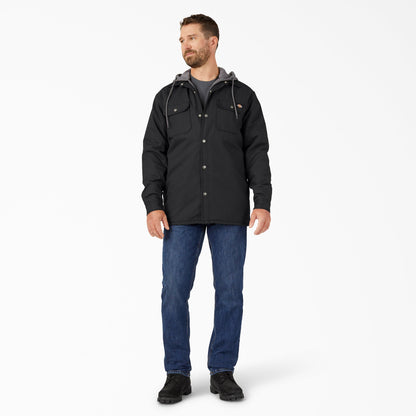 Water Repellent Duck Hooded Shirt Jacket - Dickies Men