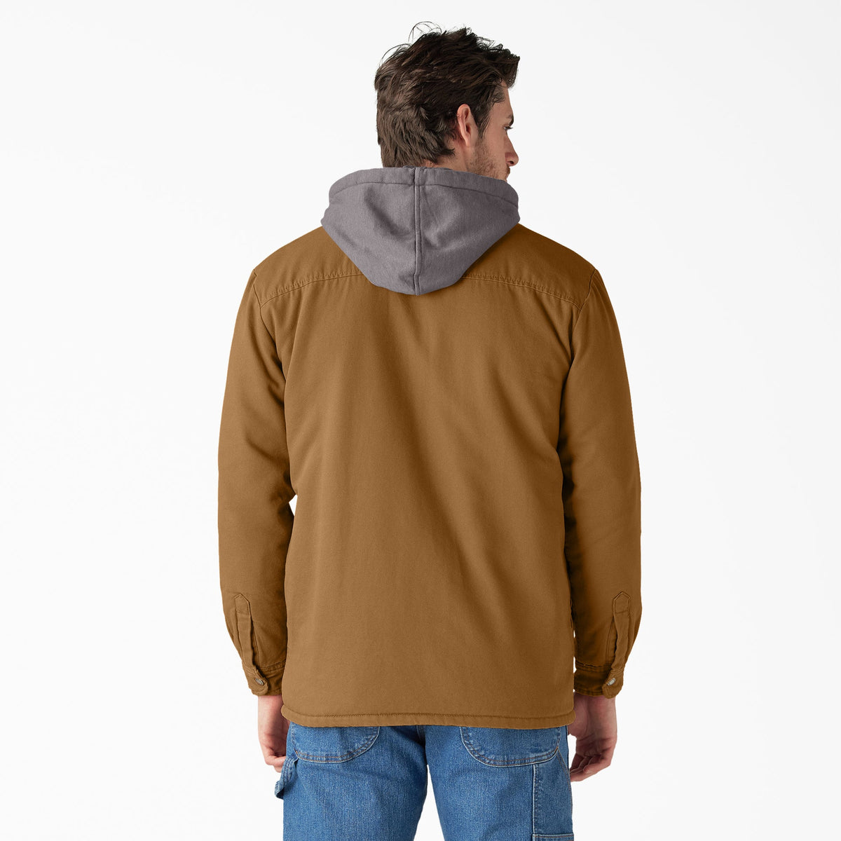 Water Repellent Duck Hooded Shirt Jacket - Dickies Sale