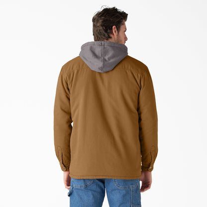Water Repellent Duck Hooded Shirt Jacket - Dickies Sale