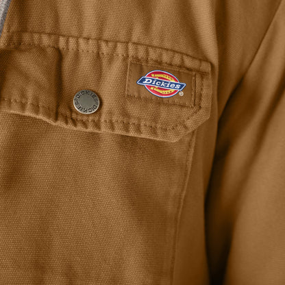Water Repellent Duck Hooded Shirt Jacket - Dickies Sale