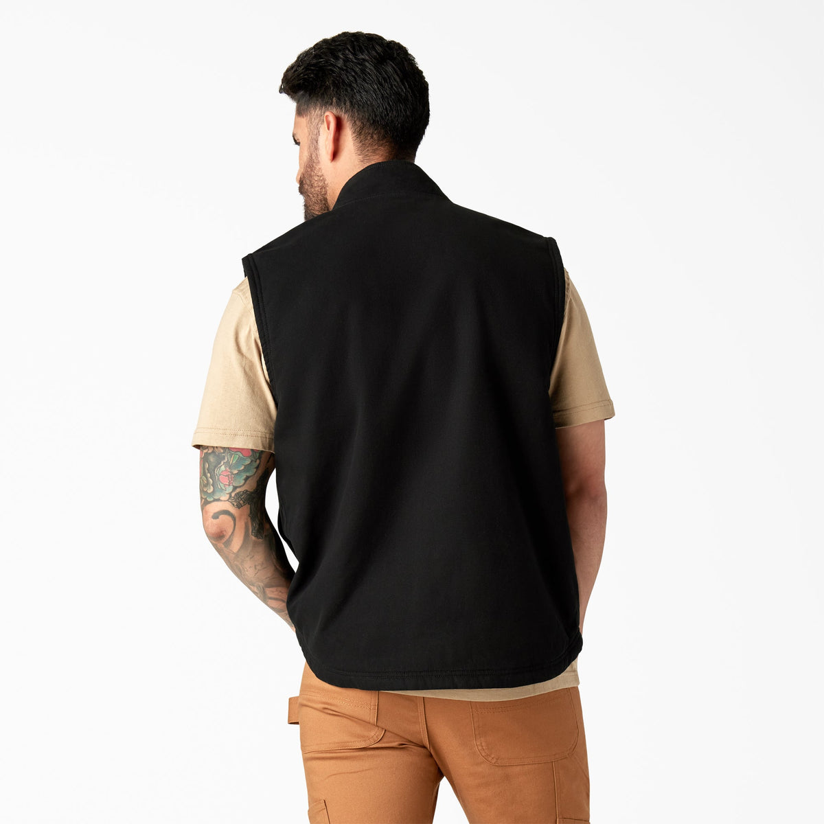 Duck Canvas High Pile Fleece Lined Vest - Dickies Men