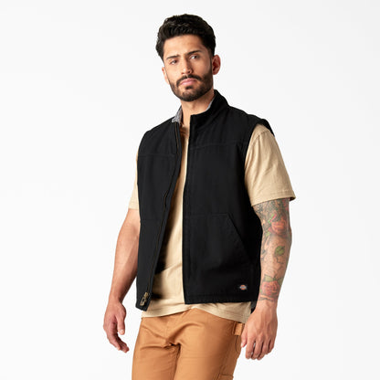 Duck Canvas High Pile Fleece Lined Vest - Dickies Men