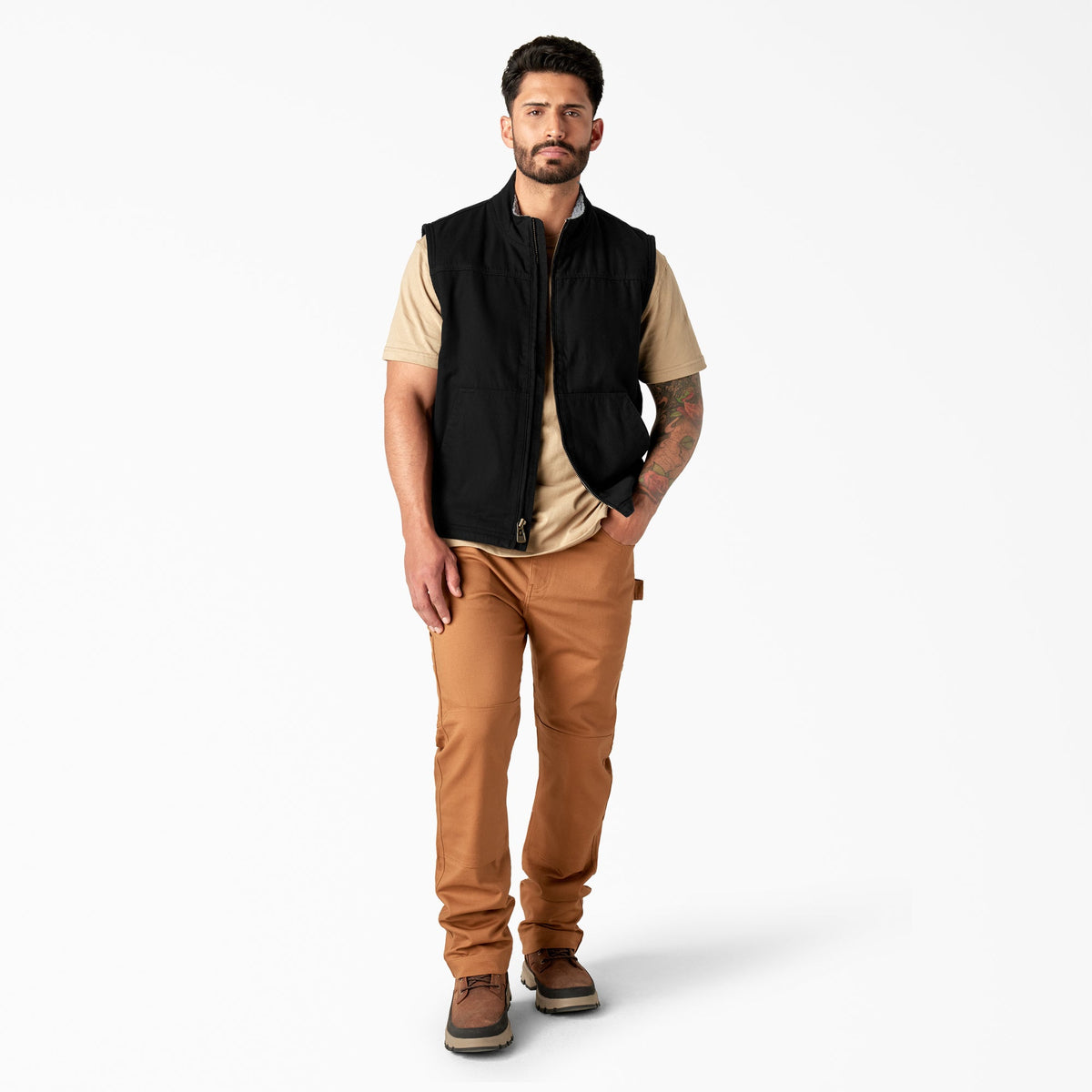 Duck Canvas High Pile Fleece Lined Vest - Dickies Men