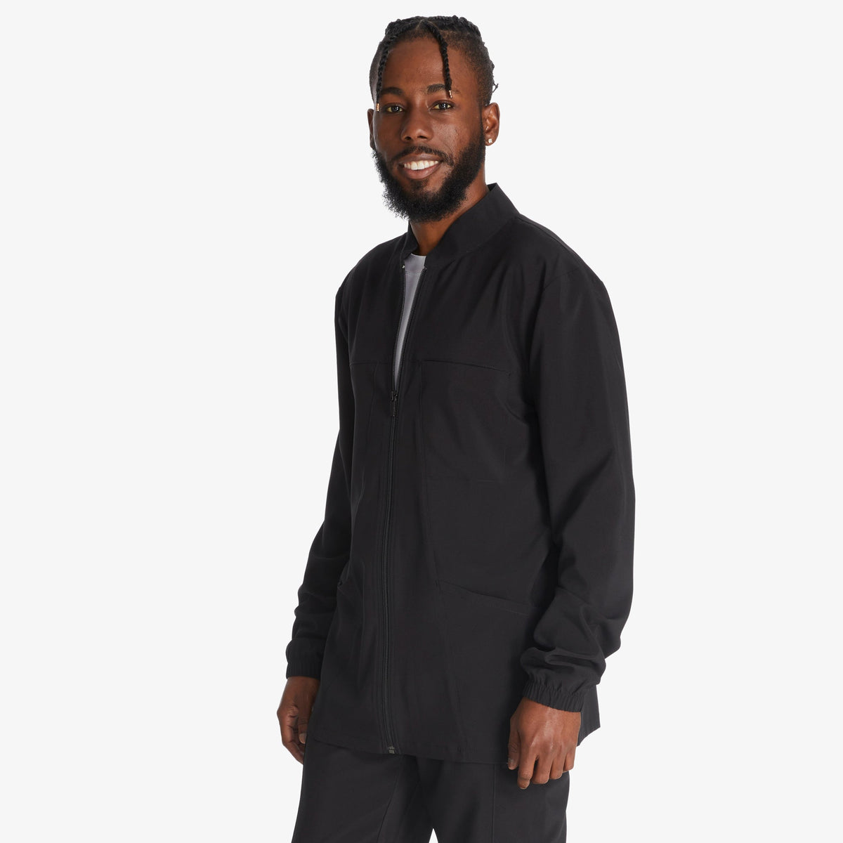 Men's EDS Essentials Zip Front Scrub Jacket - Dickies Men|Scrubs