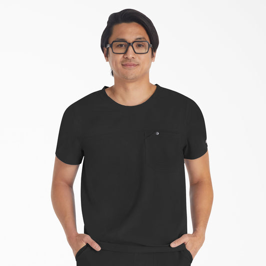 Men's EDS NXT Round Neck Scrub Top - Dickies Men|Scrubs